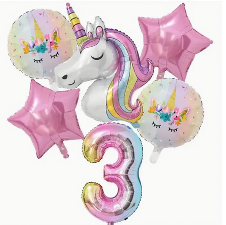 Unicorn 3 år kalaskit