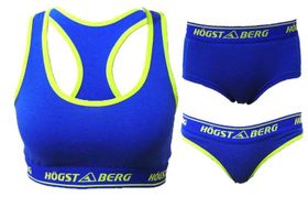 Underklädesset Bustier+Trosor+Tanga Blå färg