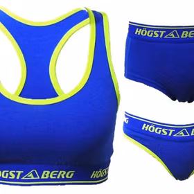 Underklädesset Bustier+Trosor+Tanga Blå färg