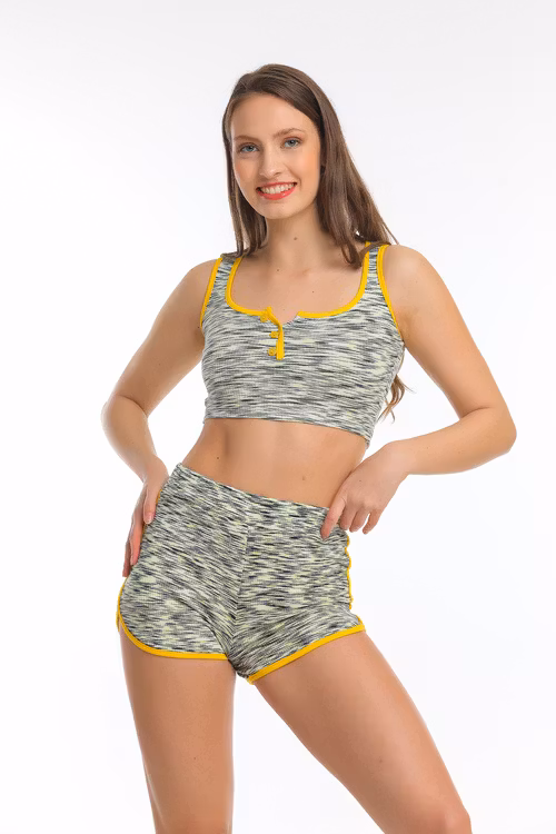 Crop top och shorts set