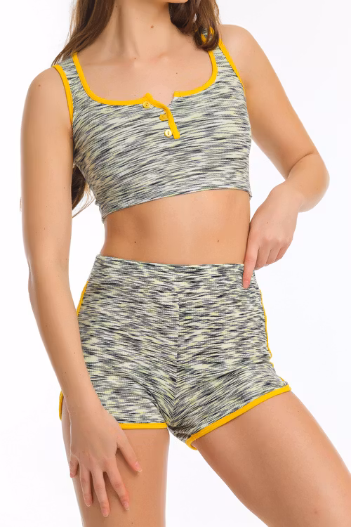 Crop top och shorts set