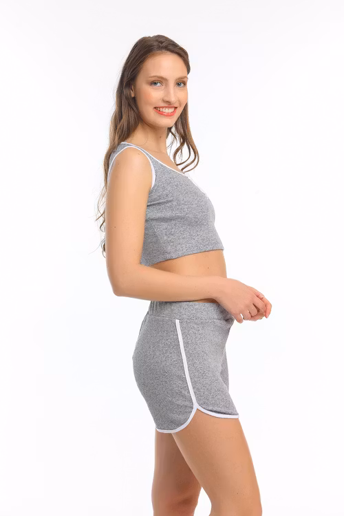 Crop top och shorts set