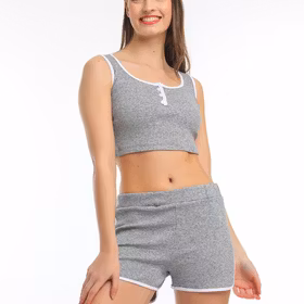 Crop top and shorts set