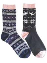 Ullsock mörkblå stl 37-42