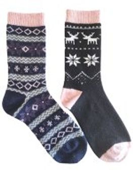 Ullsock mörkblå stl 37-42