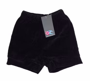 Svarta velourshorts stl 62-80