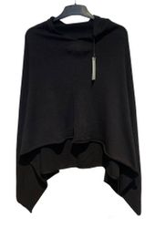 Svart poncho