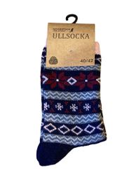 Ullsock mörkblå stl 37-42
