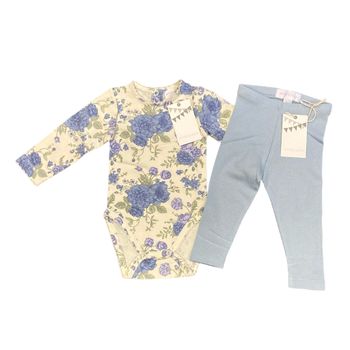 Blå leggings stl 50/56