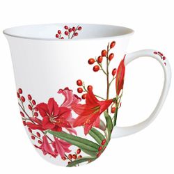 Stor mugg julblommor