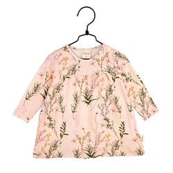 Rosa klänning blommor stl 74