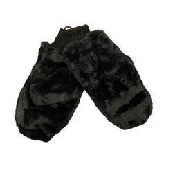 Svarta fluffiga vantar stl S/M-L/XL