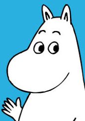 Kort Mumin blå