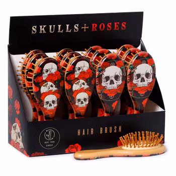 Hårborste Skulls & Roses