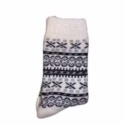 Vita ullsockor stl 31/33