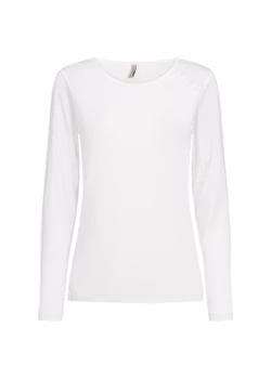 Vit långärmad t-shirt
