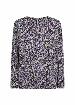 Lilablommig blus Stl S, XXL