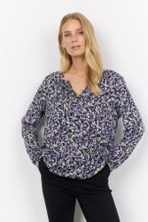 Lilablommig blus Stl S, XXL