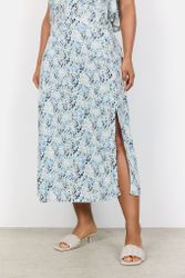 Blåblommig kjol stl S-XXL