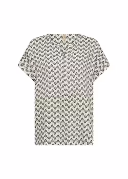 Grönmönstrad blus stl XS