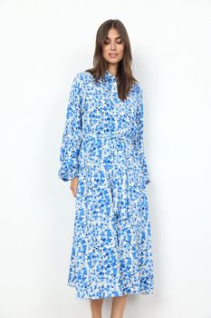 Blåblommig klänning stl XL