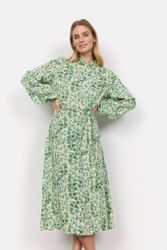 Grönblommig klänning stl XS-XL