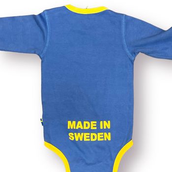Blå body Sweden stl 80