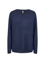 Mörkblå mjuk tröja stl XS-XXL