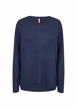 Mörkblå mjuk tröja stl XS-XXL