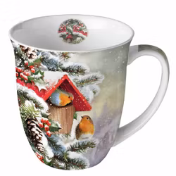 Mugg rödhake 4 dl