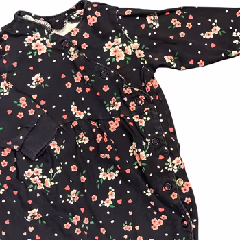 Blå blommig pyjamas stl 56