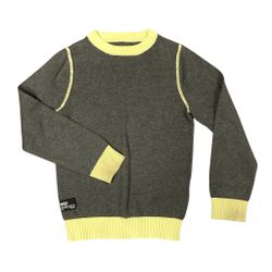 Grå stickad tröja stl 122/128
