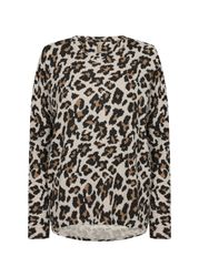 Leopardmönstrad tröja