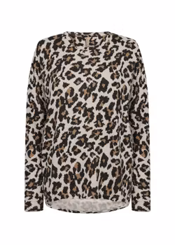Leopardmönstrad tröja