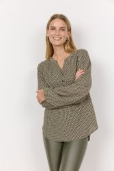 Grönmönstrad blus
