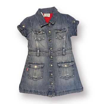 Jeansklänning stl 98