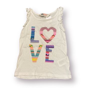 Vit topp stl 98/104