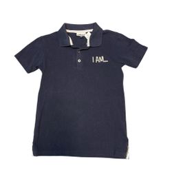 Mörkblå pikétröja stl 122/128