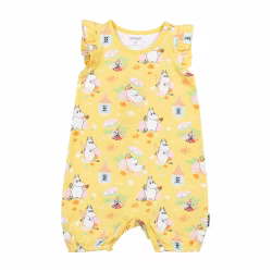 Gul sommardräkt stl 68, 74