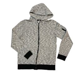 Svartmelerad luvjacka stl 158/164