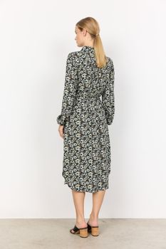 Grönblommig klänning stl S-XXL