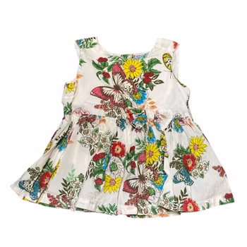 Blommig klänning stl 68