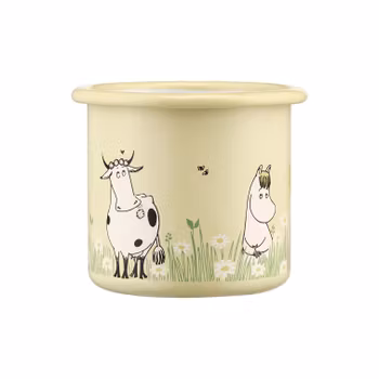 Gul emaljmugg Mumin