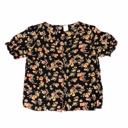 Blommig blus stl S