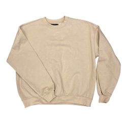 Beige collegetröja stl M