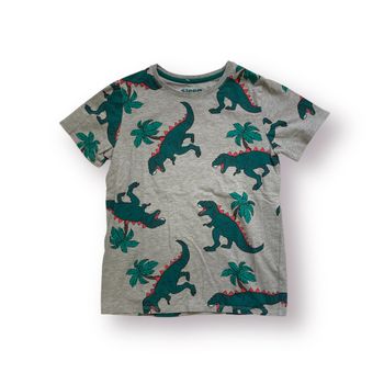 Grå t-shirt dinos stl 134