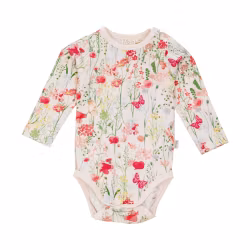 Rosa blommig body stl 56-86