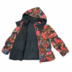 Blommig täckjacka stl 98/104