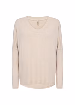 Beige v-ringad tröja