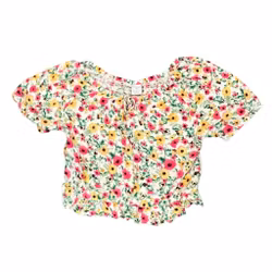 Blommig topp stl 146/152